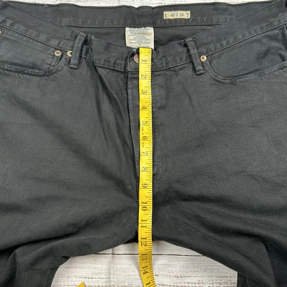 Polo Ralph Lauren Jeans Mens Black Hudson Classic Fit 867 Straight Denim 42x32 - Picture 8 of 10